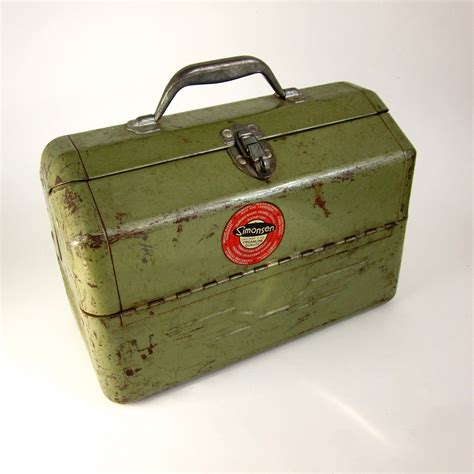 vintage metal th max tackle box|vintage metal fishing tackle box for sale .